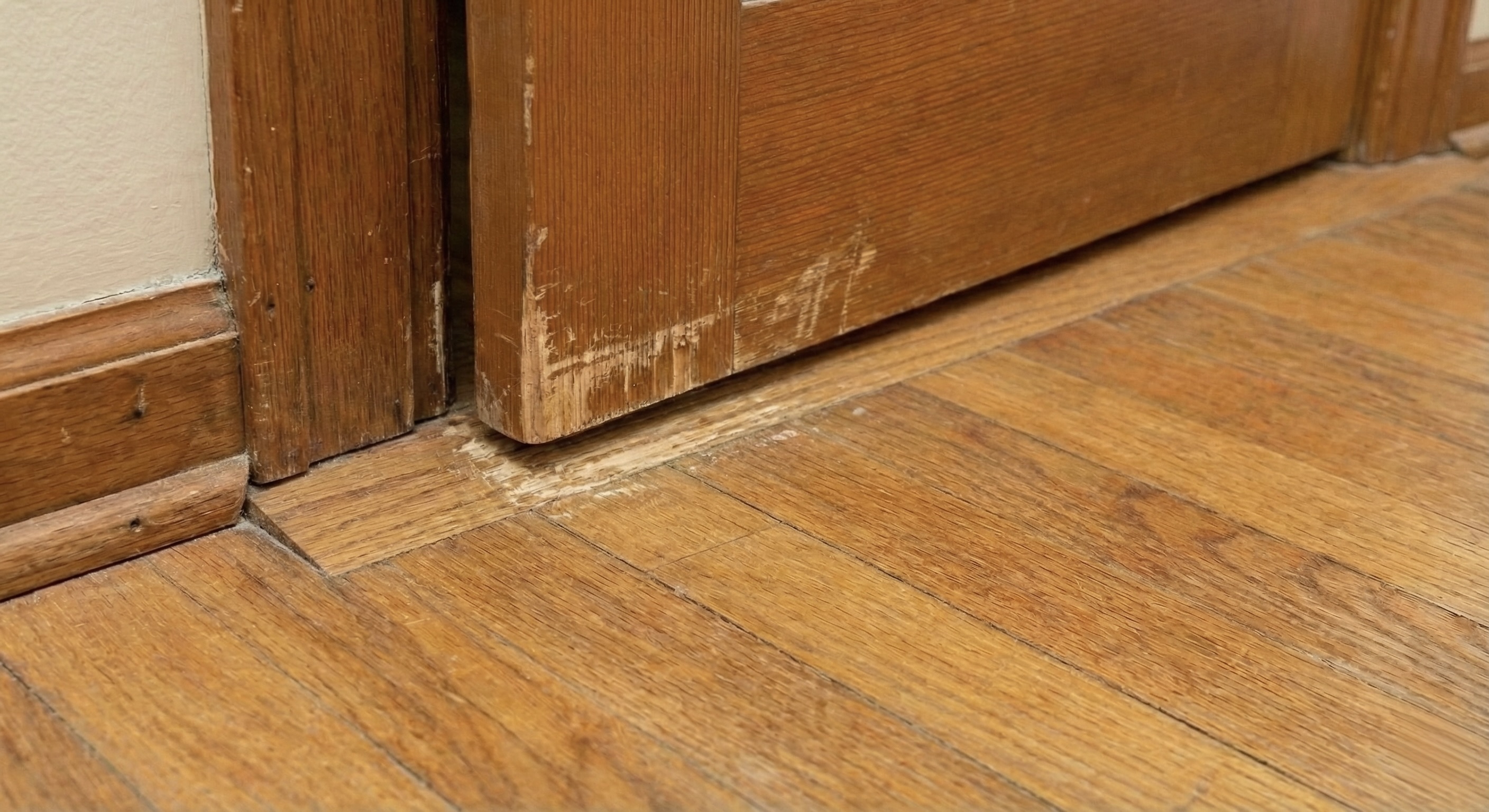 Door sticking at bottom edge from floor or foundation issues